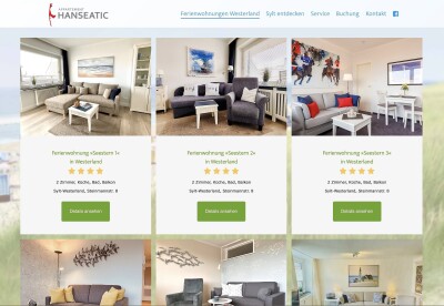 Hanseatic-Sylt website showcase